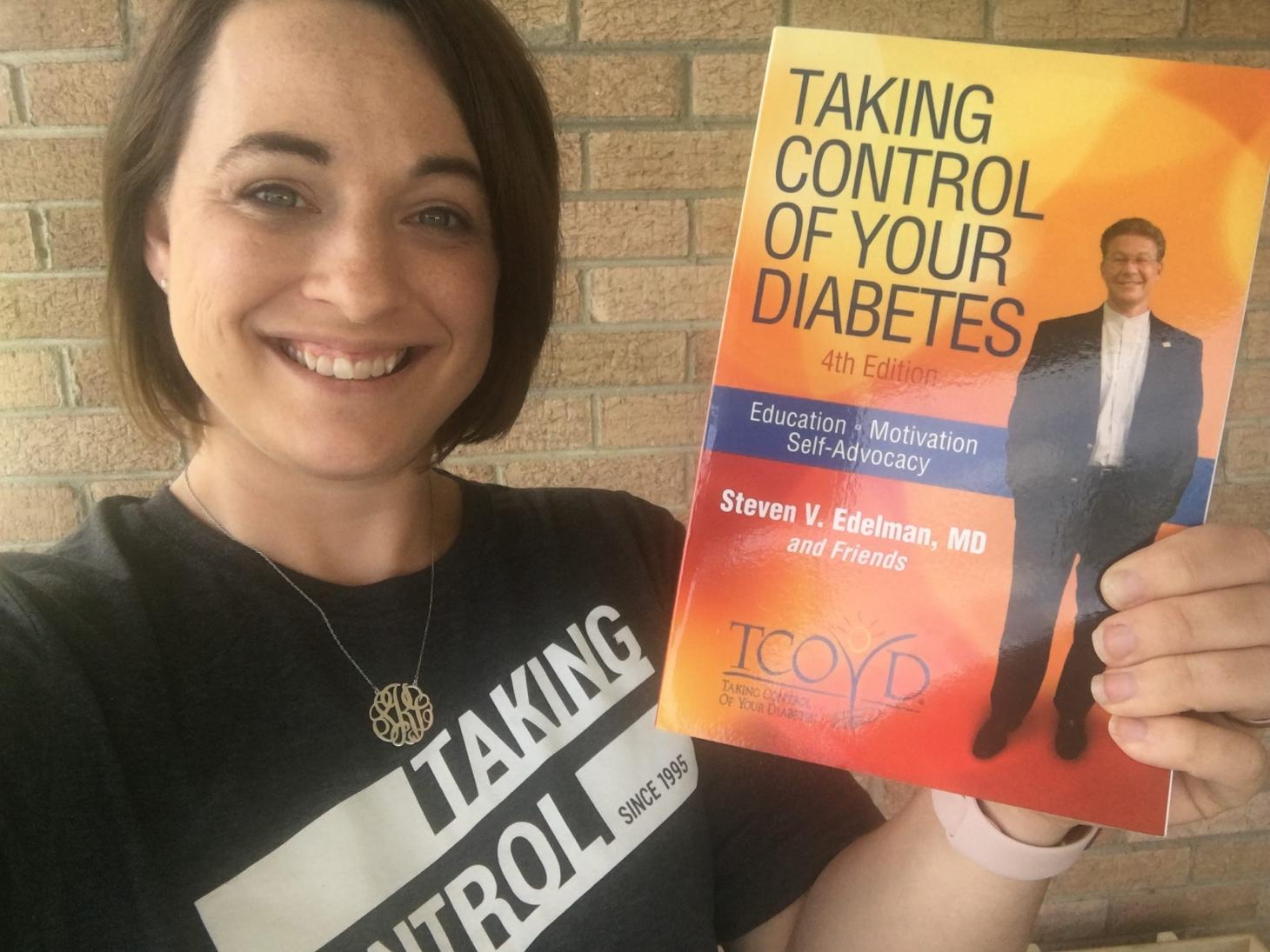 Sarah at TCOYD with Steve's book
